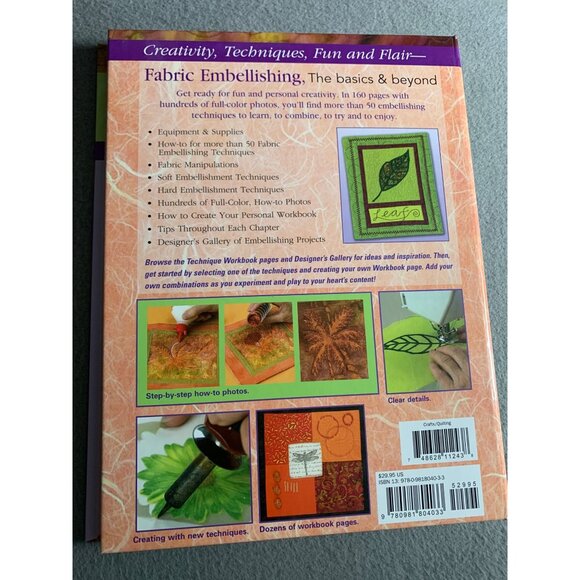 Fabric Embellishing: The Basics & Beyond Book By Ruth Chandler - Picture 4 of 4
